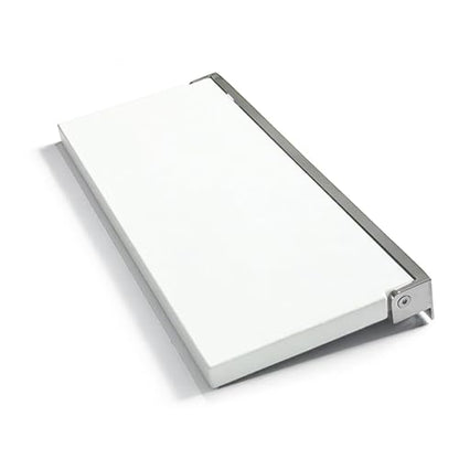 Transolid Preston Flip-Up Fold-Down Wall-Mount ADA Compliant Padded Shower Seat, 34 in. W x 15 in. D, White and Polished Chrome, PPS1534UP-01PC - color: White/Polished Chrome, size: 15"x34"