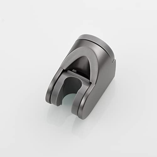 Adjustable Wall Mount Shower Holder Plastic Shower Head Bracket for Handheld Showerhead, Gun Black, ST01GR - style: Gun Black