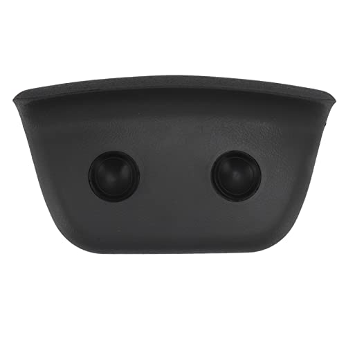 Non Slip Bathing Pillow with Suction Cups Ergonomic Design for Neck and Back Protection Suitable for Long Term Use PU Black 10.2 X 5.9 in Bathroom Spa