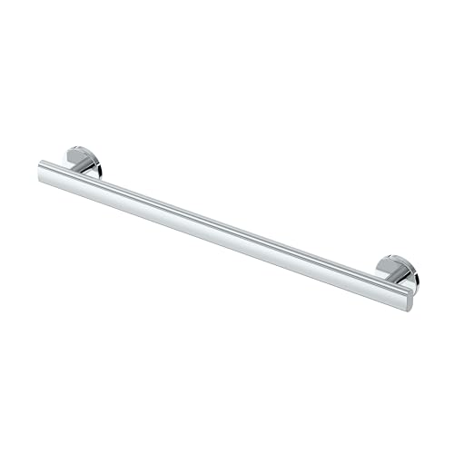 Gatco 672C Nouveau ADA Compliant 24-Inch Grab Bar, Chrome Wall Mounted Stainless Steel Bathroom Safety Grab Bar, Heavy Duty Shower & Bathtub Grab Rail for Elderly Support & Handicap Assistance - color: Chrome, size: 24 Inch