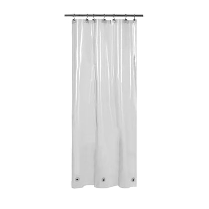 Barossa Design Clear Black Stall Shower Curtain Liner 36x 72 | Waterproof PEVA, 3 Bottom Magnets, Metal Grommets, Lightweight Plastic Shower Liner 36 x 72 Inches for Small Bathroom Stall - color: Black Clear, size: 36"W x 72"L (Pack of 1)