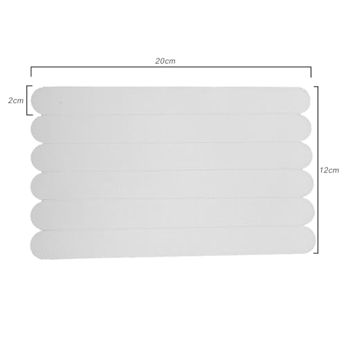 Bathtub Non Slip Stickers Self Adhesive Waterproof Strong Grip Anti Slip Strips for Bath Tub Shower Stairs Ladders Boats Floor Kitchen2x38cm24 Pcs (2 * 20cm 24 Pieces) - size: 2*20cm 24 pieces