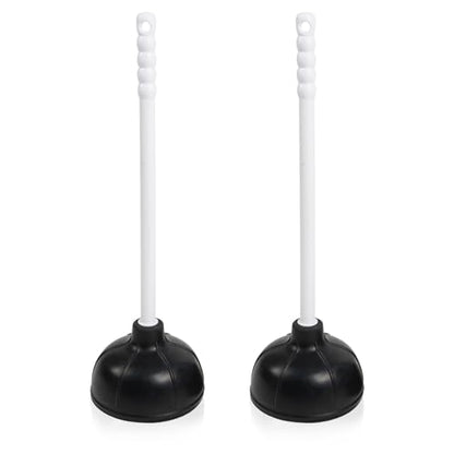 KOOMADE Force Suction Cup Rubber Toilet Plunger with PP Handle, Toilet Bowl Plunger Heavy Duty Pump Clogged Solution for Bathroom Stores Restaurants Strong Sink to Fix Clogged Toilets Drains Sinks (2)