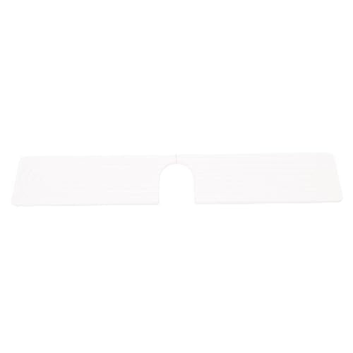 Quick Dry Porous Diatomite Faucet Mat for Kitchen Bathroom Countertop Protector with Non-Slip Feet 23.6x3.9 Inches (White) - color: White