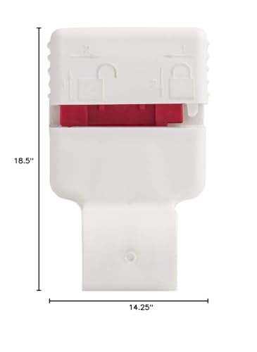 Centoco Lift & Clean, Slow Close Elongated Toilet Seat, USA, White | Lift-Off, Closed Front, Cover, Plastic, Made in the USA, 3800SCLC-001 - color: White, size: Elongated, style: Lift and Clean and Slow Close