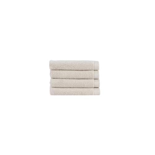Christy Luxe 4 Piece Wash Cloth Set | French Gray | Luxe Heavyweight 100% Turkish Cotton | Ultra Soft | Super Absorbent | 730GSM | 4 Face Cloths - color: French Gray, size: 4 Face Set