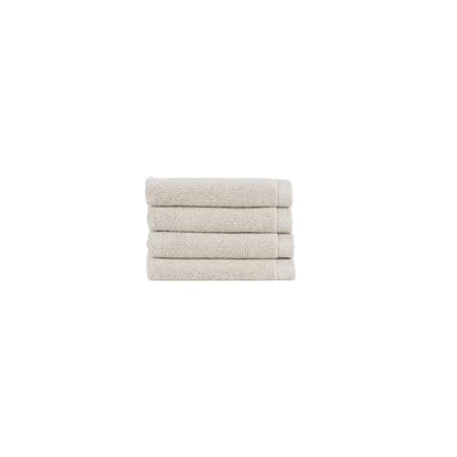 Christy Luxe 4 Piece Wash Cloth Set | French Gray | Luxe Heavyweight 100% Turkish Cotton | Ultra Soft | Super Absorbent | 730GSM | 4 Face Cloths - color: French Gray, size: 4 Face Set