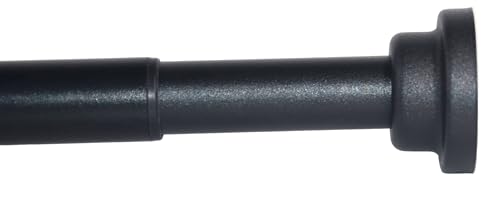 Black Shower Curtain Rod 30 to 76 Inches,Adjustable Spring Tension Rods,Shower Telescoping Rod,No Drilling - color: Black, size: 30 to 76