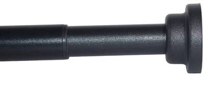 Black Shower Curtain Rod 30 to 76 Inches,Adjustable Spring Tension Rods,Shower Telescoping Rod,No Drilling - color: Black, size: 30 to 76