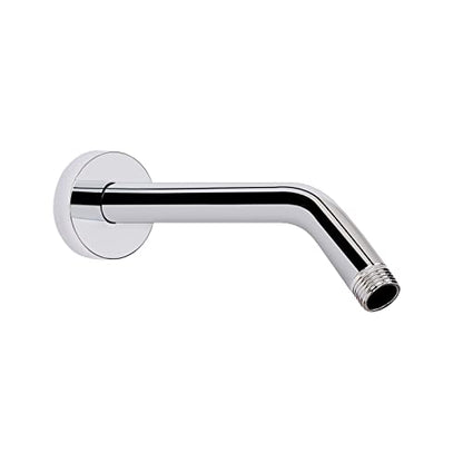 Shower Arm with Flange and Teflon Tape, Wall Mounted Shower Pipe 304 Stainless Steel Extension Arm for Fixed Shower Head & Handheld (8 Inch, Chrome) - color: Chrome, style: 8 Inch