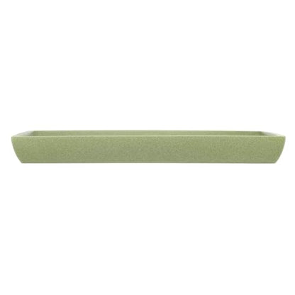 Avanti Linens - Vanity Tray, Resin Countertop Accessories, Guest Bathroom Essentials (Stratford Collection, Green) - size: 10.3" x 5.5" x 1.2"