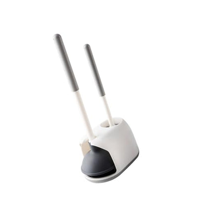 High Pressure Toilet Clog Remover Plunger with Holder Easy Storage Cleaning Tool