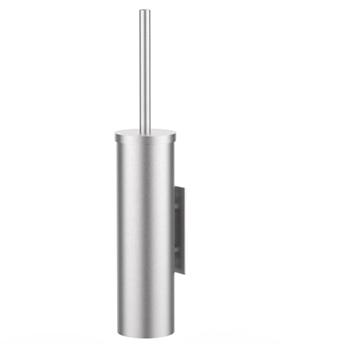 Stainless Steel Toilet Brush and Holder Set Brushed Silver Heavy Duty Toilet Bowl Brush with Long Handle for Bathroom and Farmhouse (Silver-2) - color: Silver-2