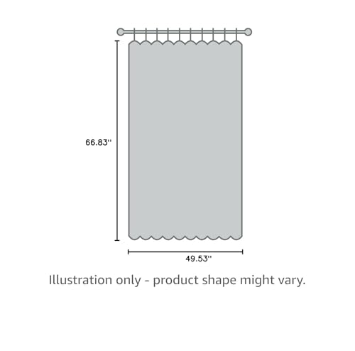 DriftAway Thermal Insulated Blackout Curtain Liner 2 Panels Each Liner Size 50 Inch by 68 Inch Rings Included - size: 50"W x 68"L (Pack of 2)