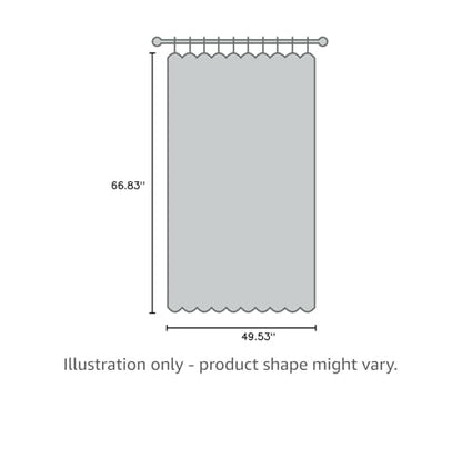 DriftAway Thermal Insulated Blackout Curtain Liner 2 Panels Each Liner Size 50 Inch by 68 Inch Rings Included - size: 50"W x 68"L (Pack of 2)