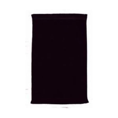 Set of 12 Premium Fringed Velour Fingertip Towels (Black) – 11”x18” Inches – Pack of 12-100% Cotton, Soft & Absorbent – Elegant Guest Towels for Bathrooms, Spas, Salons & Embroidery Projects - color: Black