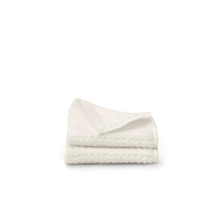 BOLL & BRANCH Turkish Waffle Washcloth Set, Cream | Set of 2 - 100% Organic Turkish Cotton - Lightweight Soft Absorbent Luxury Spa Washcloths, Waffle Weave Texture - Quick Dry - color: Cream, style: Turkish Waffle