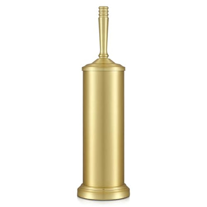 Gold Toilet Brush and Holder Set,Toilet Bowl Brush and Holder | Heavy Duty Toilet Brush for Bathroom, Stainless Steel Toilet Cleaner Brush,Deep Cleaning,Space Saving,Covered Brush - color: Gold