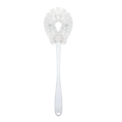 LOLA Toilet Bowl Brush w/Curved Head, Coated Wire, Durable Poly Bristles, Reaches Under Toilet Bowl Rim, 1 Pack - size: 1 Pack, style: Loop Style Bowl Brush
