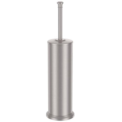 Stain Nickel Toilet Brush and Holder，Extra Long Handled Toilet Brush for Bathroom，Stainless Steel Heavy Duty Toilet Bowl Brush,Removable Inner Bowl,Deep Cleaning Dense Bristles Brush - color: Stain Nickel