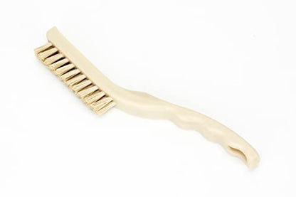 SPARTA Detail Brush Grout Brush, Crevice Brush with Hanging Hole for Bathroom, Kitchens, Countertop, Plastic, 9 Inches, Tan - color: Tan, size: 9 Inches