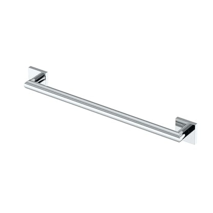 Gatco 662C Glam Too Bathroom Grab Bar, 24 Inch ADA Compliant Stainless Steel Safety Grab Handle for Shower, Bathtub & Toilet Area, Chrome - color: Chrome, size: 24 Inch