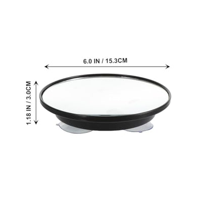 1pc Suction Cup Magnifying Makeup Mirror High-Definition Compact Design for Home Use Reflection for Makeup Application Ergonomic and Portable Magnification - size: 15x15cm