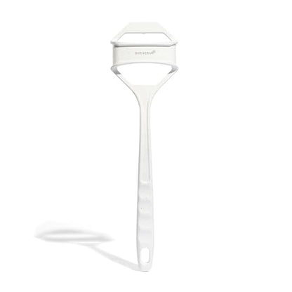 Sud Scrub® Extender Handle, Back Scrubber Attachment for Silicone Body Scrubber, Shower Scrubber for Body, Long Handled Scrub Brush for Shower, Back Brush for Shower (Speckled White)