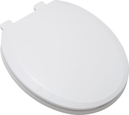 PROFLO PFTSEC1000 Round Closed-Front Toilet Seat with Easy Clean and Quick Release - White