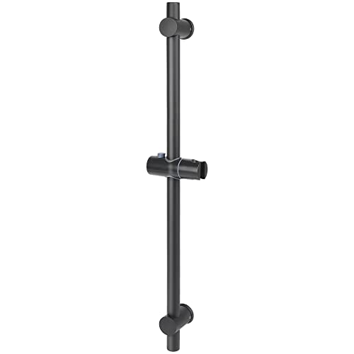NearMoon Shower Slide Bar with Height/Angle Adjustable Handheld Shower Holder, Bathroom SUS 304 Stainless Steel Shower Head Holder for Bath (Screw Mounted, Matte Black) - color: Matte Black, style: Screw Mounted