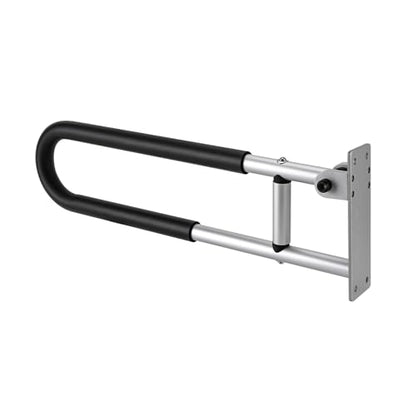 23.6Inch Foldable Handrail Grab Bars, Wall Mounted Toilet Safety Support 90 Degree Rotation for Handicap Elderly Seniors Disabled, Shower Bathroom Accessories