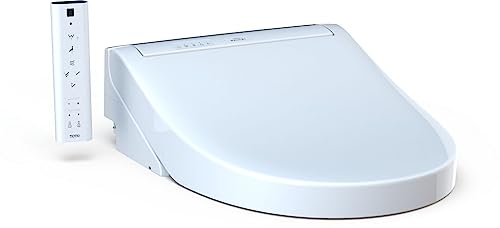 TOTO® WASHLET® C5 Electronic Bidet Toilet Seat with PREMIST and EWATER+ Wand Cleaning, Round, Cotton White - SW3083#01 - size: C5Round