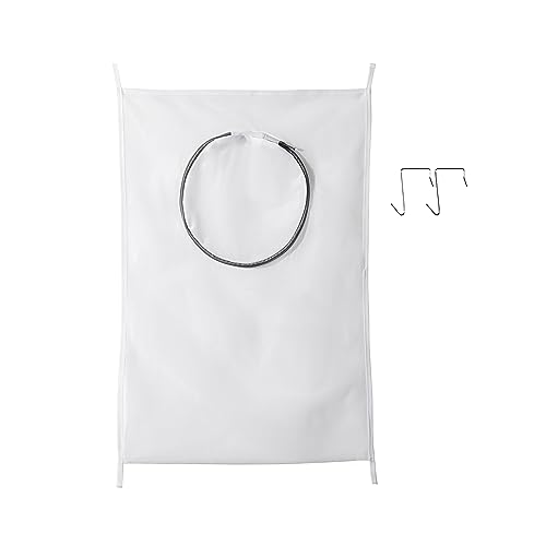 Hanging Breathable Nylon Laundry Bag with Round Zipper Opening, Mesh Design, Durable Tear-Resistant Material, Space-Saving Storage Solution for Bathroom, Dorm, and Home Use