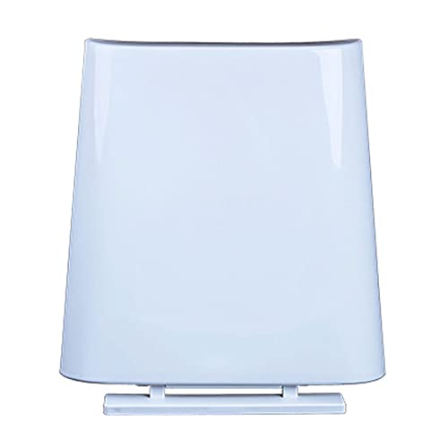 Toilet Seat Trapezoid with Quick Release Function, Toilet Seat Lid for Easy Cleaning and Installation with Dual Fixing and Adjustable Hinges - color: White
