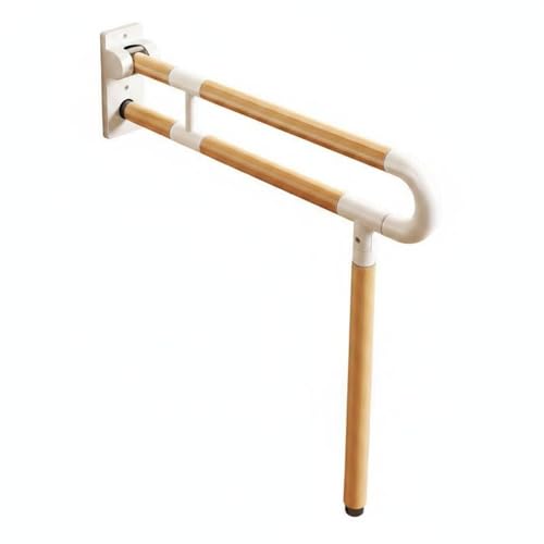 Folding Toilet Handrail Rust Resistant Toilet Rail Waterproof Washroom Aid for Elderly People, 70CM - size: 70CM
