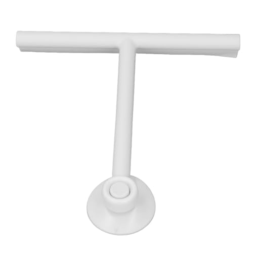 Shower Squeegee White Shower Squeegee with Suction Cup SqueegeeShower with Suction Cup Premium Soft Silicone Multi Purpose Reusable Window for Glass Bathro (White) - color: White