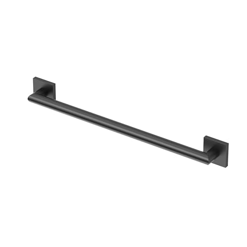 Gatco 662MX Glam Too 24" L Grab Bar, Matte Black/ADA Compliant Stainless Steel Safety Grab Bar for Bathroom - color: Matte Black, size: 24 Inch