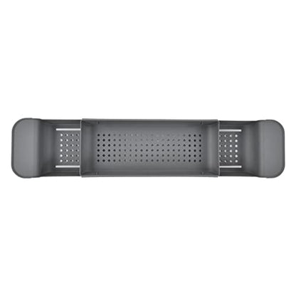 Telescopic Bathtub Holder, Eco-Friendly Bath Shelf, Caddy Tray for Book Lovers, for Bathroom Entertainment (Grey) - color: Gray