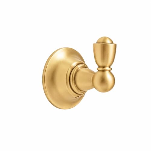 4 Pack 2-3/4inch Champagne Bronze Robe Hooks | Solid Zinc Alloy | Wall Mounted | Coat Hooks | Hooks Wall Mounted Robe Hooks | For organization in bathrooms entrances. - color: Champagne Bronze