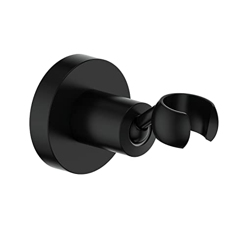 KANARY All Brass Handheld Shower Bracket Hand Held Shower (Round, Matte Black) - size: Round-Matte Black