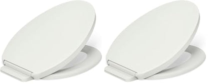KOHLER K-26801-NY Impro ReadyLatch Quiet Close Elongated Toilet Seat, Dune, Grip-Tight Hardware, Quiet-close Lid Prevents Slamming (Pack of 2) - color: Dune, size: Elongated (Pack of 2)