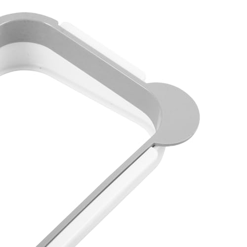 Hanging Trash Bag Holder Over the Drawer Kitchen Garbage Bag Rack | Under Sink Trash Can Plastic Cupboard Door Mounted Holder Recycle Bin for Kitchen Grey