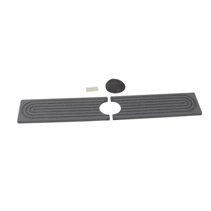 Aramox Diatomite Faucet Mat, Fast Drying Absorbent Pad with Sanding Tool, Dark Gray, 23.6x3.9 Inch, for Kitchen Bathroom RV Countertop - color: Dark Gray