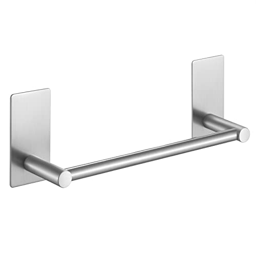 KES Adhesive Towel Bar 9-Inch No Drill Towel Bar Towel Rack for Kitchen SUS304 Stainless Steel Brushed Finish, A7000S23-2 - color: Grey (Brushed Finish), size: 9 Inch