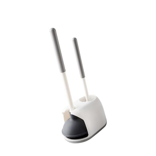 High Pressure Toilet Clog Remover Plunger with Holder Easy Storage Cleaning Tool