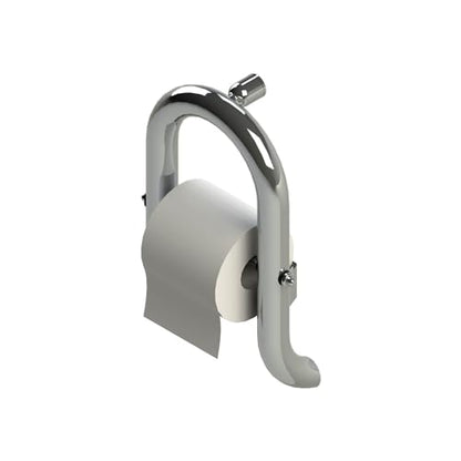 Toilet Roll Holder 13", Designer Premium Grab Bar for Bath and Shower Safety, Water Resistant, ADA Compliant Grab Bar for Adults, Seniors & Handicapped- Up to 500Lbs (Polished Chrome) - color: Polished Chrome
