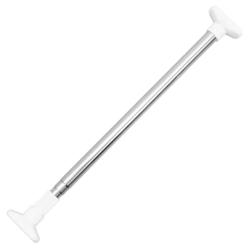 KALLORY Adjustable Tension Rod 19.7-31.5 Inch Spring Curtain Rod | Stainless Steel Rod No Drill Shower Curtain Rod for Bathroom Closet and Home Organization