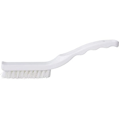 SPARTA Detail Brush Grout Brush, Crevice Brush with Hanging Hole for Bathroom, Kitchens, Countertop, Plastic, 9 Inches, White - color: White, size: 9 Inches