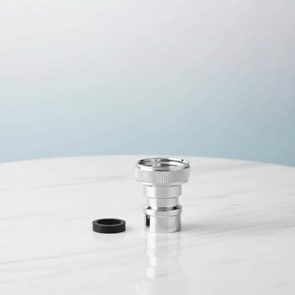 Universal Faucet Adapter Kit with Snap-On Design | 15/16”-27 Male to 55/64”-27 Female Thread Converter for Portable Dishwasher/Sink Hose/Aerator