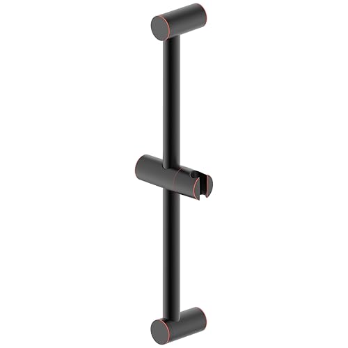 Shower Slider bar 18 Inches with Adjustable Handheld Shower Head Holder for Bathroom Shower Bar for Shower Head Stainless Steel Sliding bar with ABS Slider Oil Rubbed Bronze Finished DT5961ORB Duttao - color: Oil Rubbed Bronze